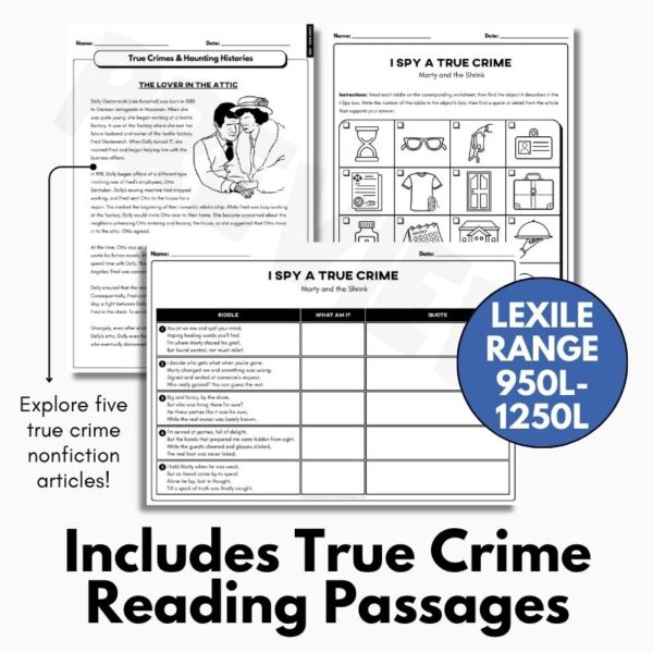 Rcrimes Riddles Riddle Activities for Reading Comprehension and Inference