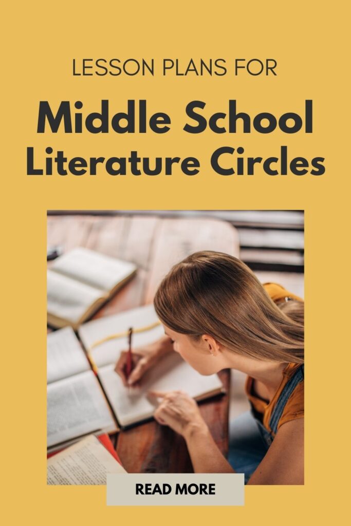 Lesson plans for middle school literature circles