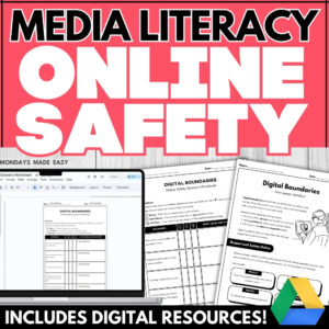 Digital Boundaries and Online Safety – Digital Citizenship Scenario Worksheets