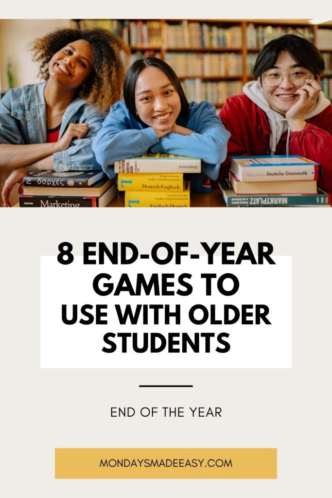 End of year games to use with older students