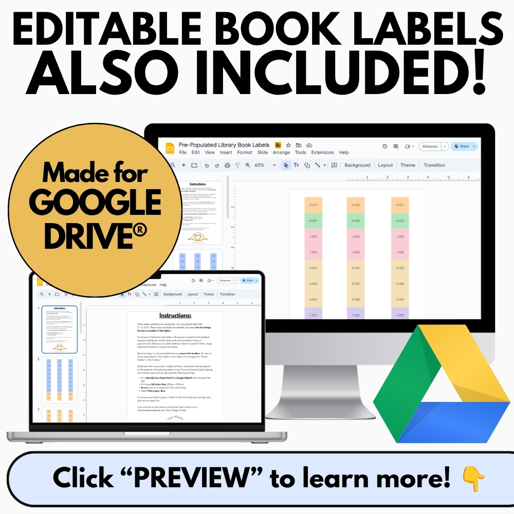 Classroom Library Decor - Classroom Jobs, Library Posters, Editable Book Labels - Image 4