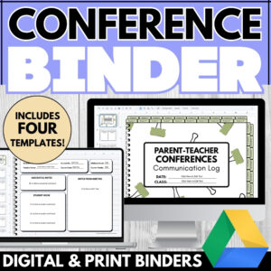 Parent-Teacher Conference Form Binder